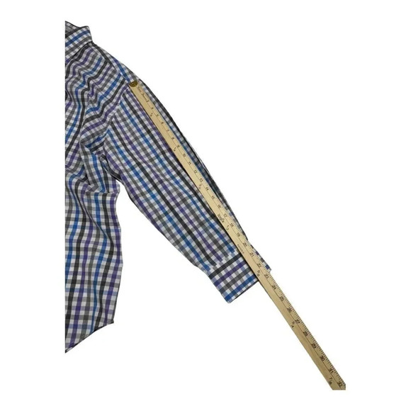 Peter Millar Gingham Button Down Long Sleeve Shirt - Picture 6 of 8